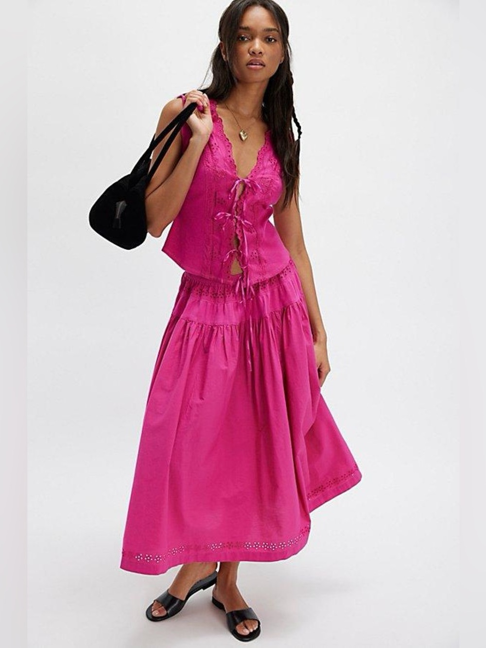 NWOT Free People Gesibelle Set in Berry